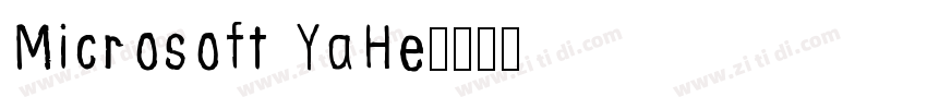 Microsoft YaHe字体转换